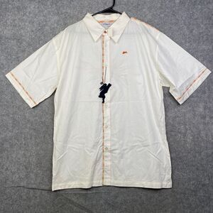 A Tiziano Short Sleeve Shirt Size XL Embroidered Camp Guayabera